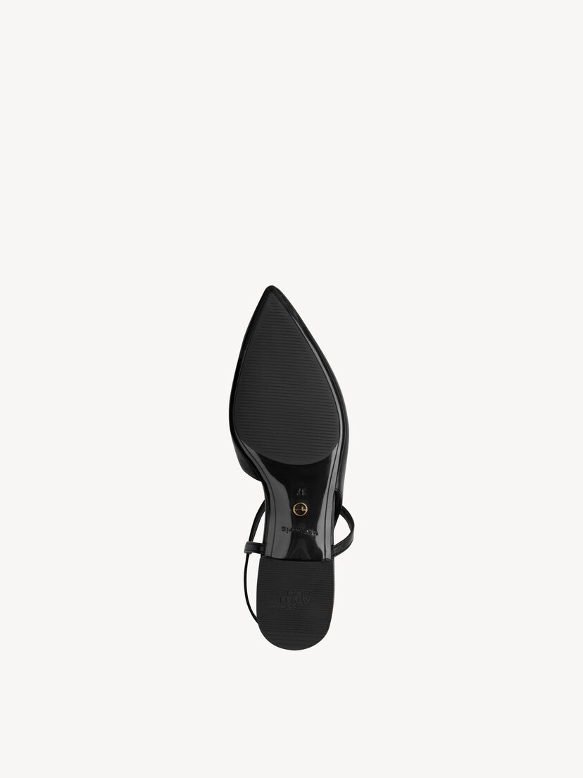 Leren Slingpumps - zwart