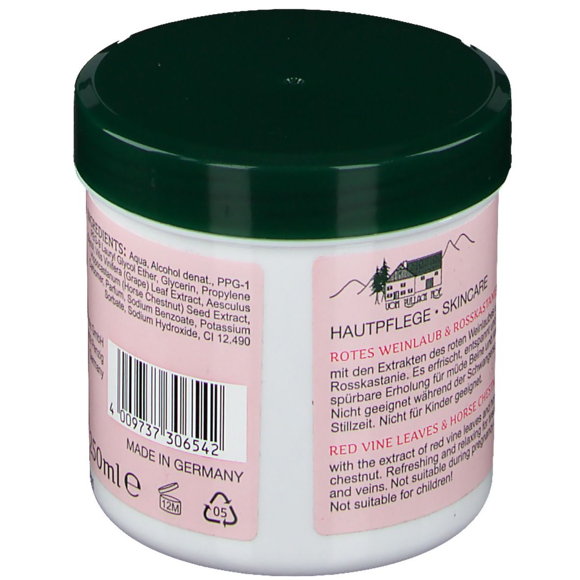 Rotes Weinlaub Gel