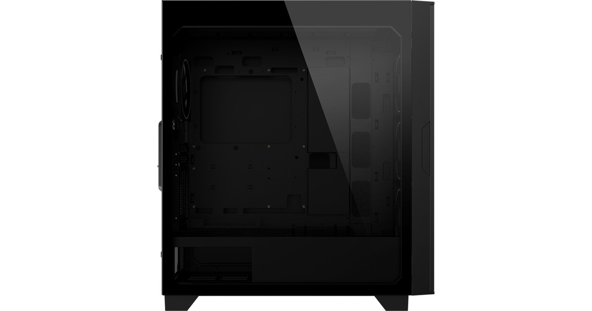 GIGABYTEAORUS C500 Glass midi tower behuizing  (Zwart | 2x USB-A | 1x USB-C | RGB | Tempered Glass)