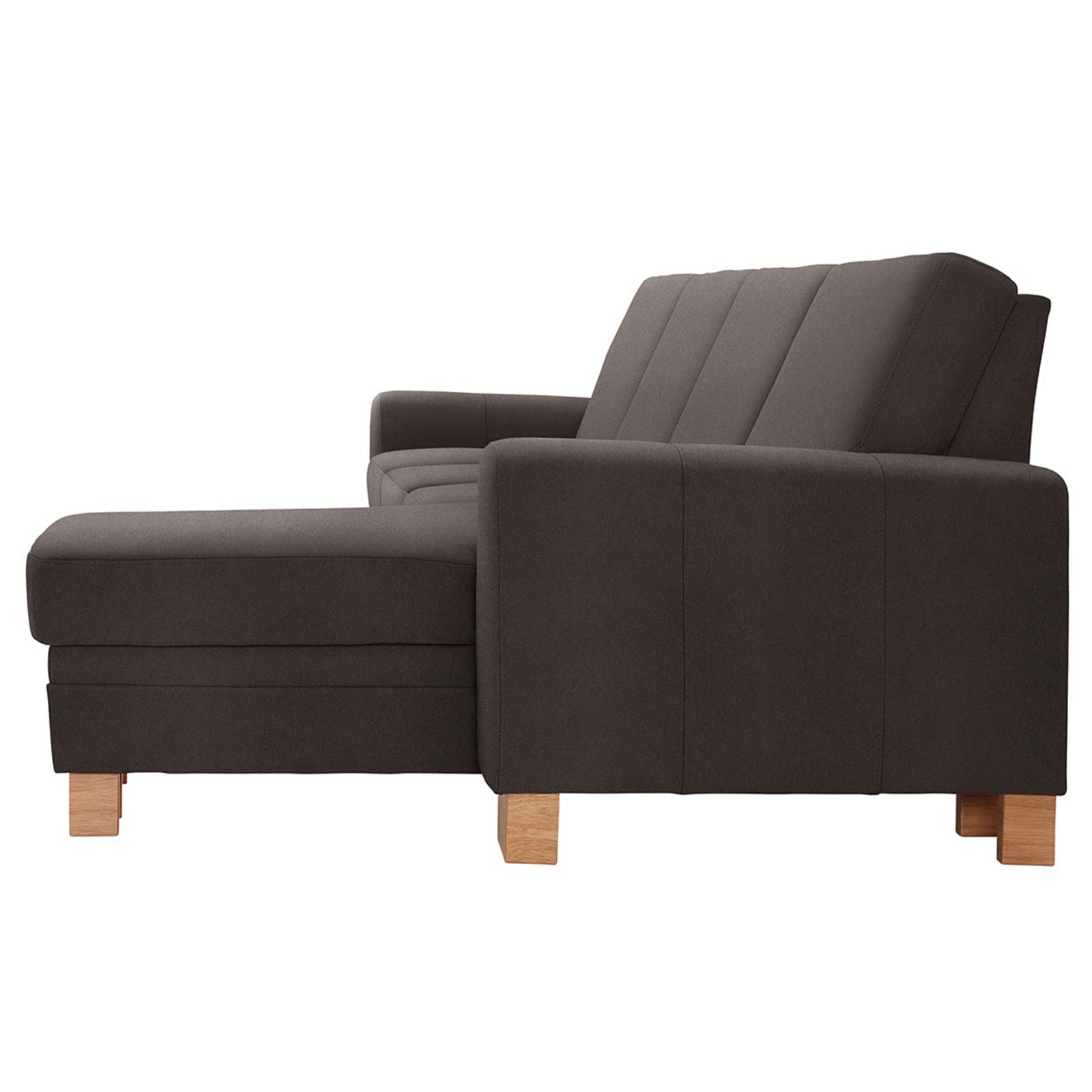 polsterpower Ecksofa - Saddle anthrazit - Basismodell - Recamiere rechts