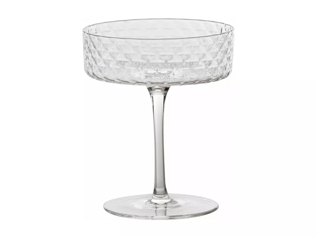 Coppa Set 4pcs Gobelet 25 cl Verre pour Cocktails et Vins Aromatiques, Verre, Design Élégant Zafferano Fabriqué en Italie