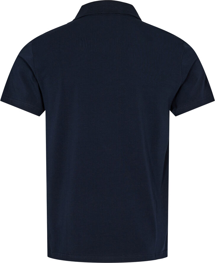 Filippa K Stretch Cotton Polo T-Shirt Navy