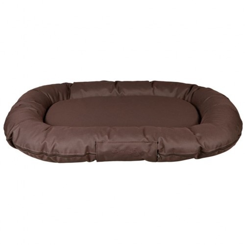 colchão de náilon marrom para cães