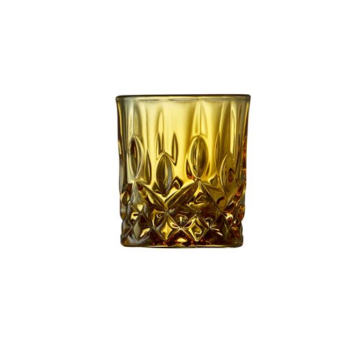 Lyngby Glas Sorrento 4-pak Shotglas, Amber, 4 cl
