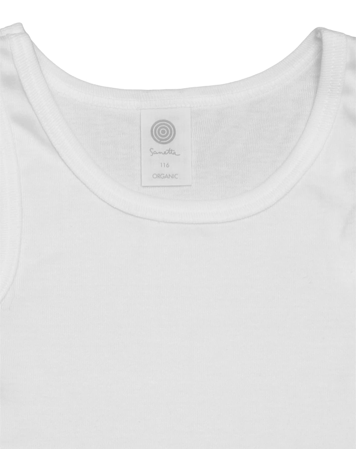 Unterhemd Feinripp Basic Organic Cotton in weiß