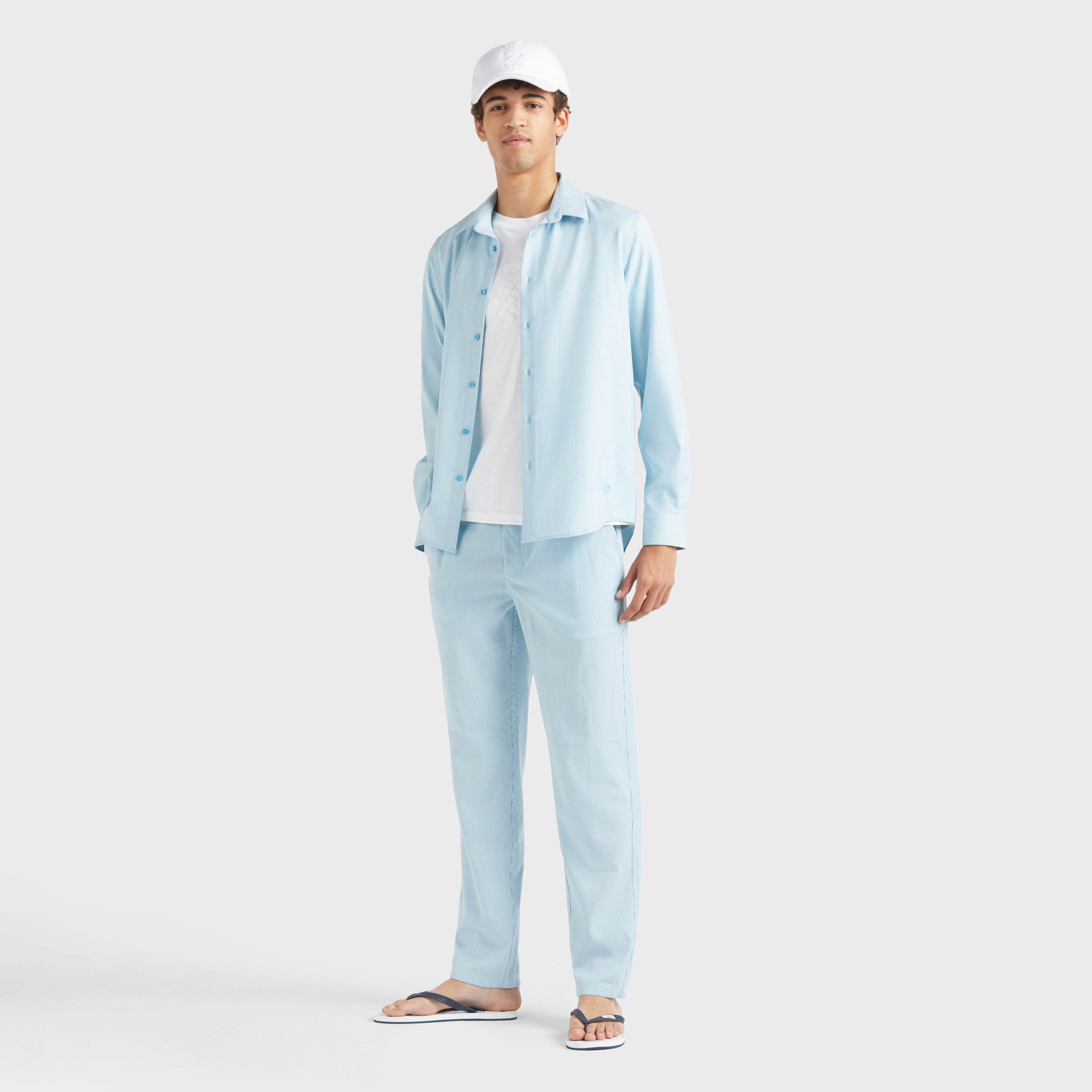 Chemise en laine homme Micro Rayures Tailoring