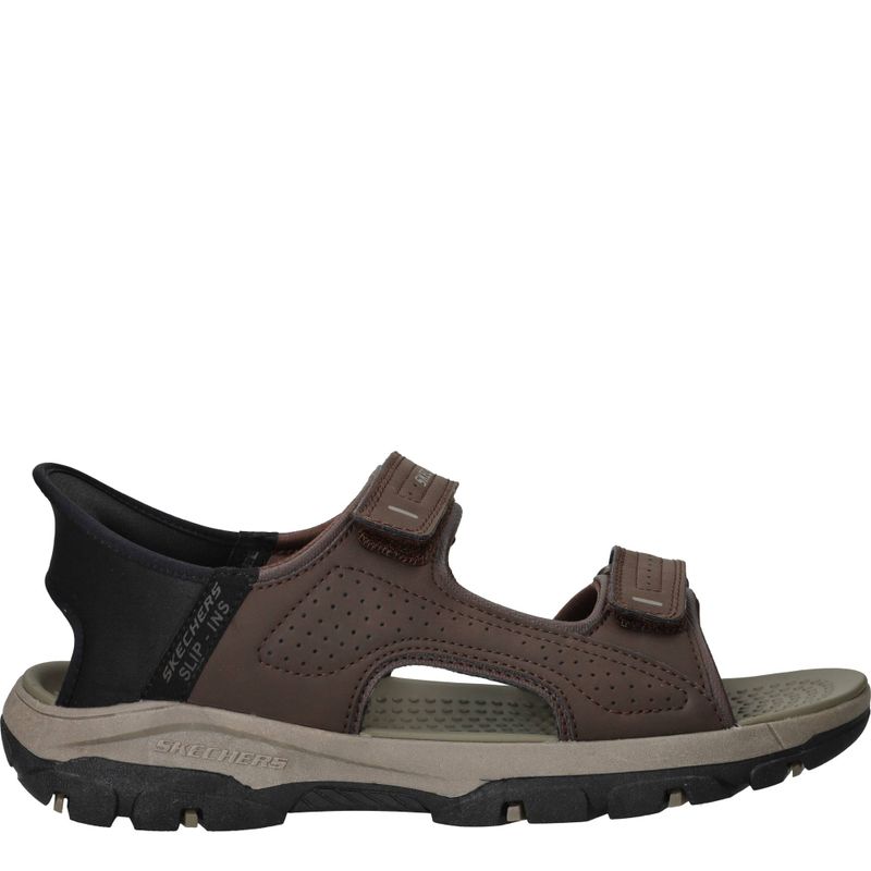 Skechers Slip-Ins Relaxed Fit Tresman Sandalen Bruin Heren