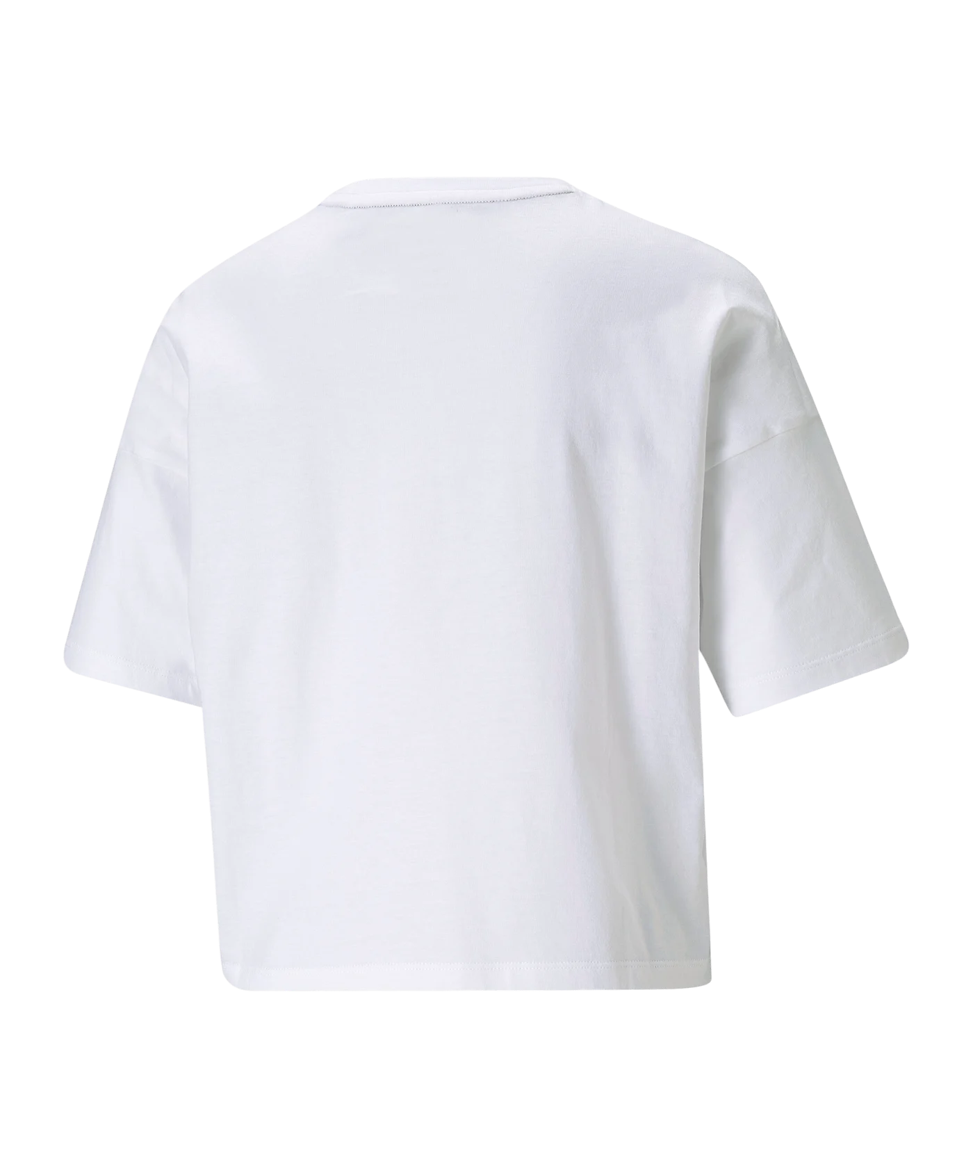 PUMA ESS Logo Crop T-Shirt Damen Weiss F02