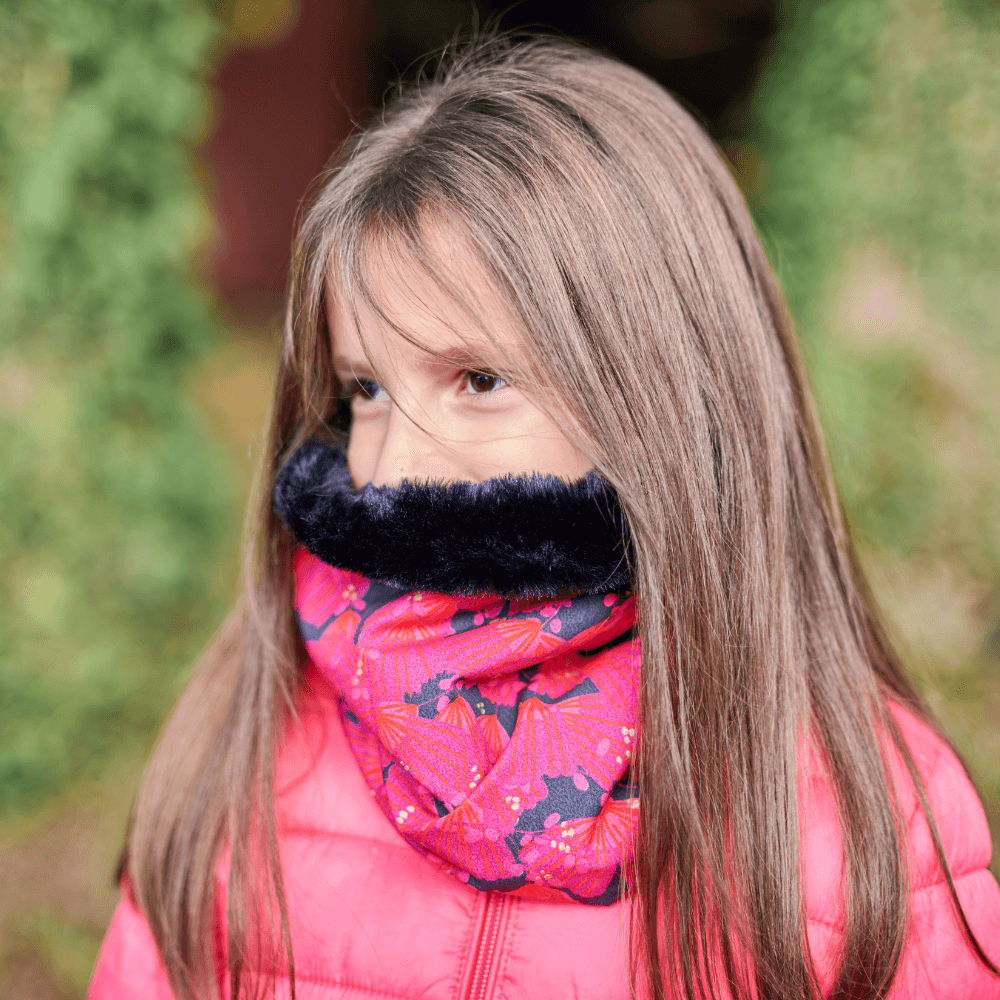 Echarpe Tube Enfant Féérie Fuchsia