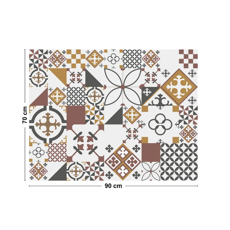 Crédence cuisine Fond de hotte ALU : L 90cm x H 70cm - CIMENT STYLE PE