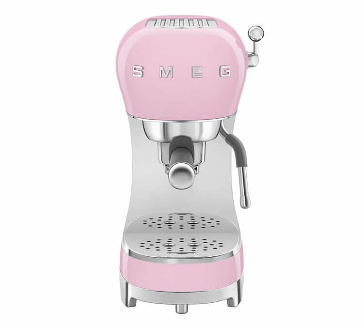 Machine expresso SMEG Rose ECF02PKEU Années 50