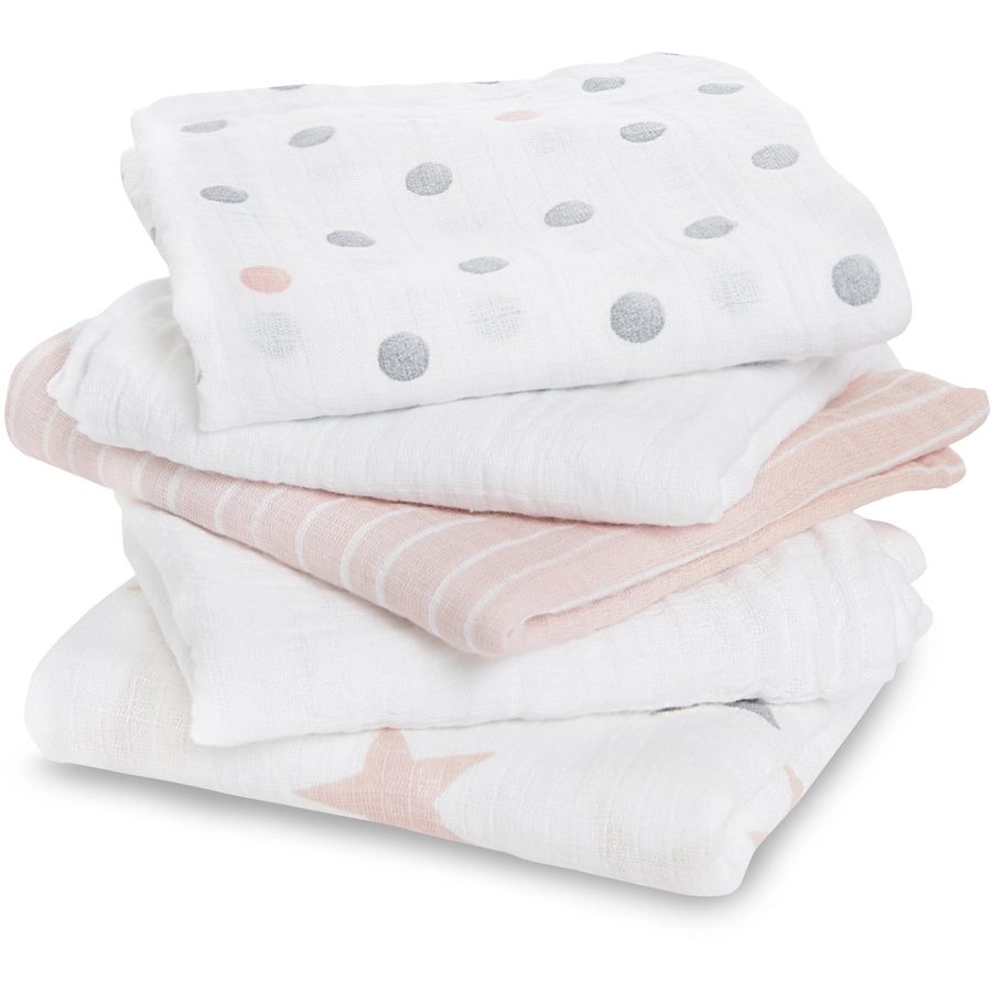 aden Spucktücher doll rosa 5er Pack
