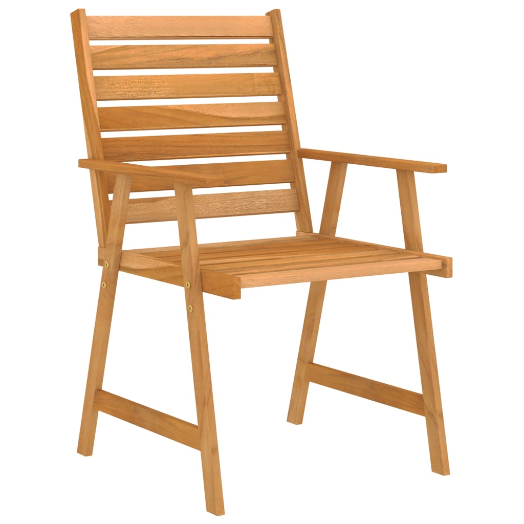 Mobilier de salle à manger de jardin 7 pièces bois d'acacia solide