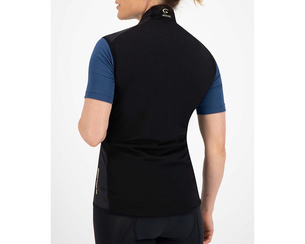 FUTURUM Superlight Merino Black Windvest