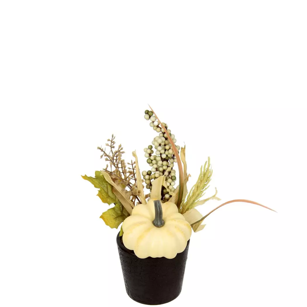 Deko-Objekt Gesteck - Kürbis 18 cm