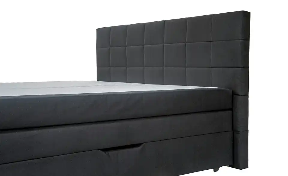 Boxspringbett Vito Dunkelgrau ohne Fußteil
