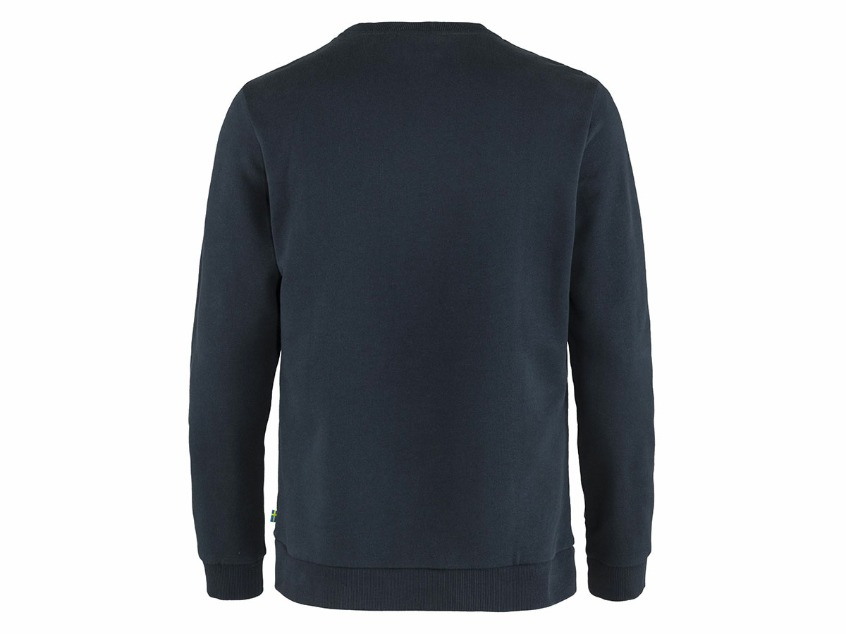 Fjällräven Logo heren sweater - Dark Navy