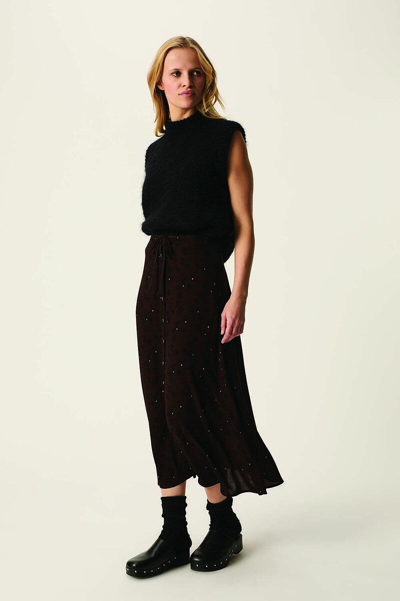DES PETITS HAUTS<br>Midirok, luipaardprint, VALETTE
