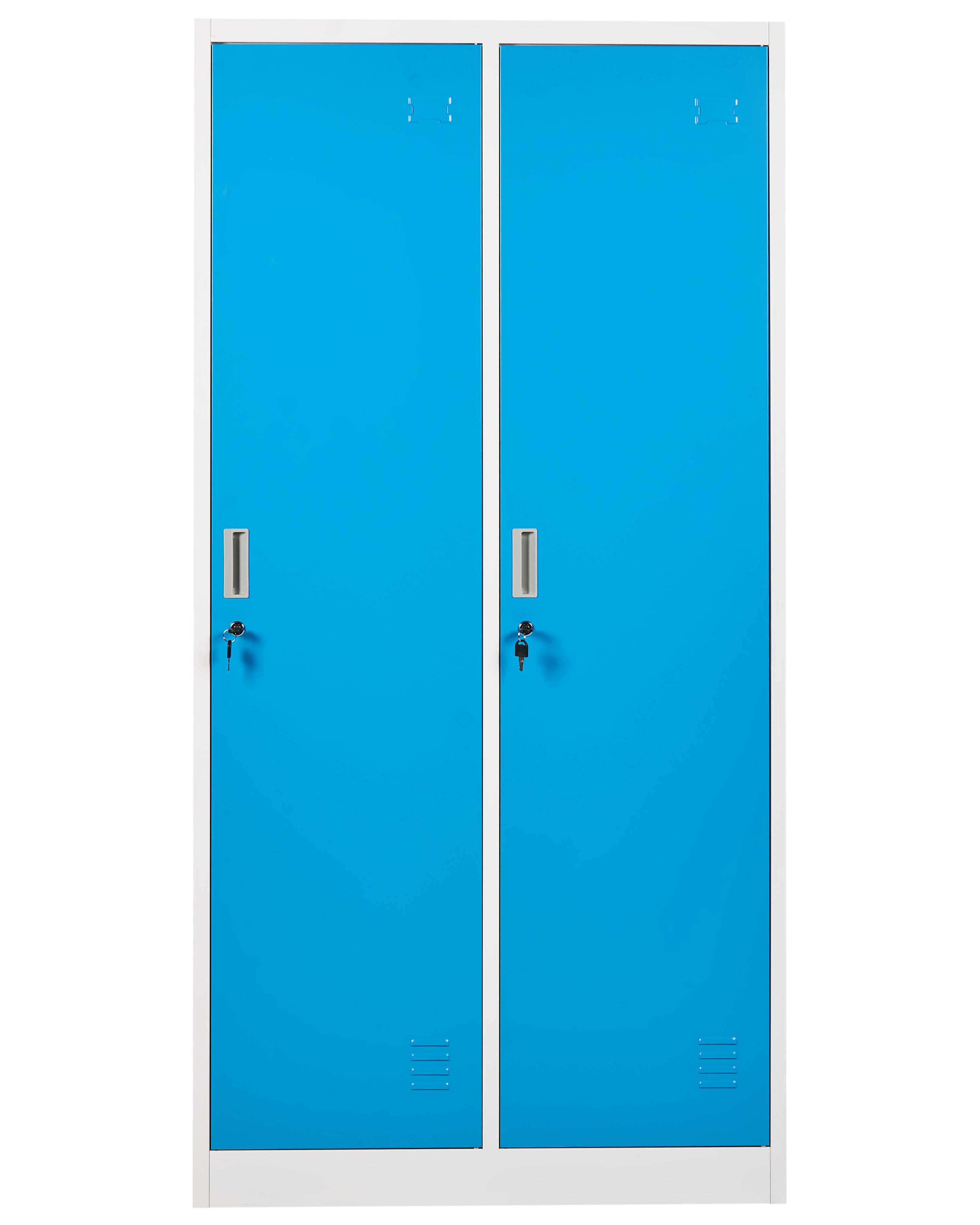 Locker met 2 deuren ATHLETE Metaal Wit/blauw