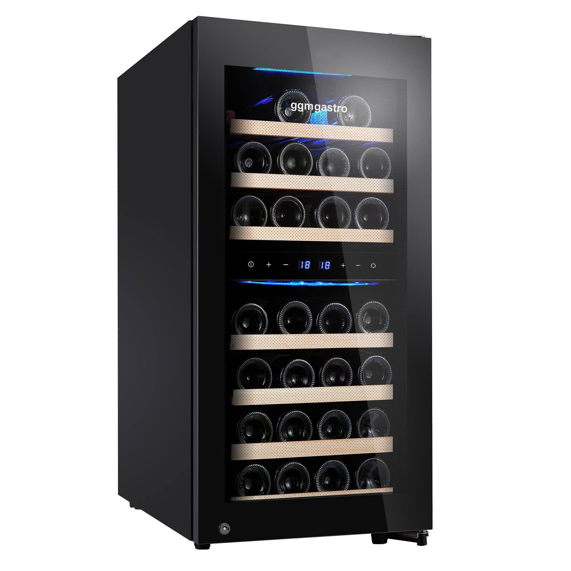 ggm gastro Weinkühlschrank 2 Klimazonen 100 Liter