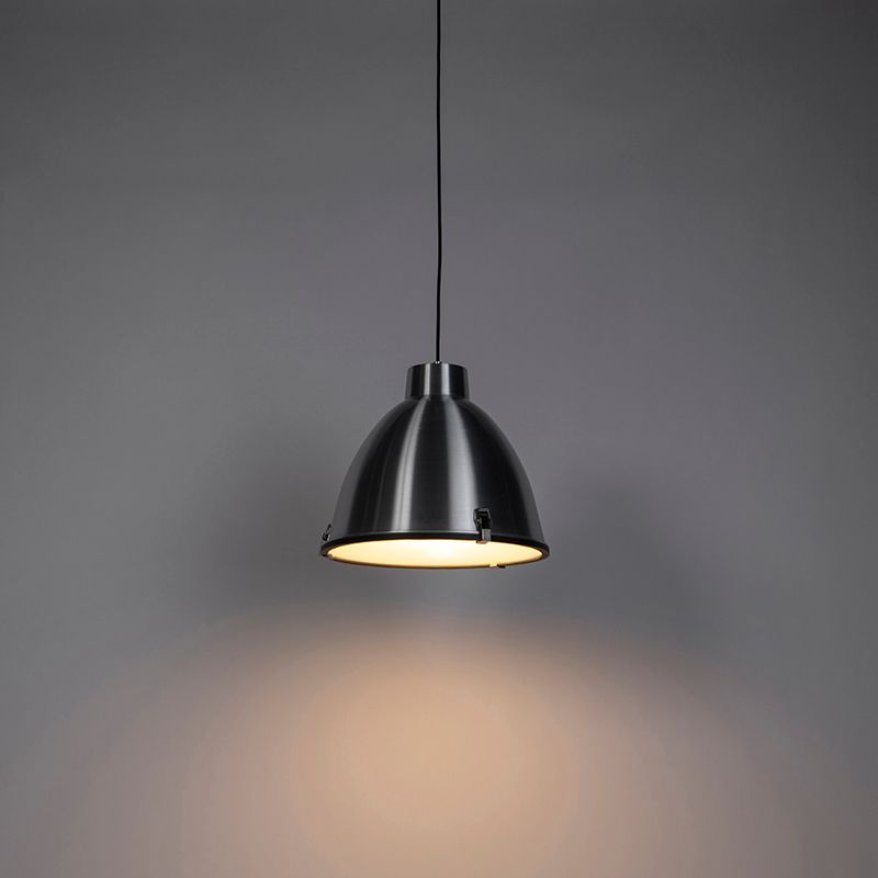 Industriële hanglamp aluminium 38 cm dimbaar - Anteros