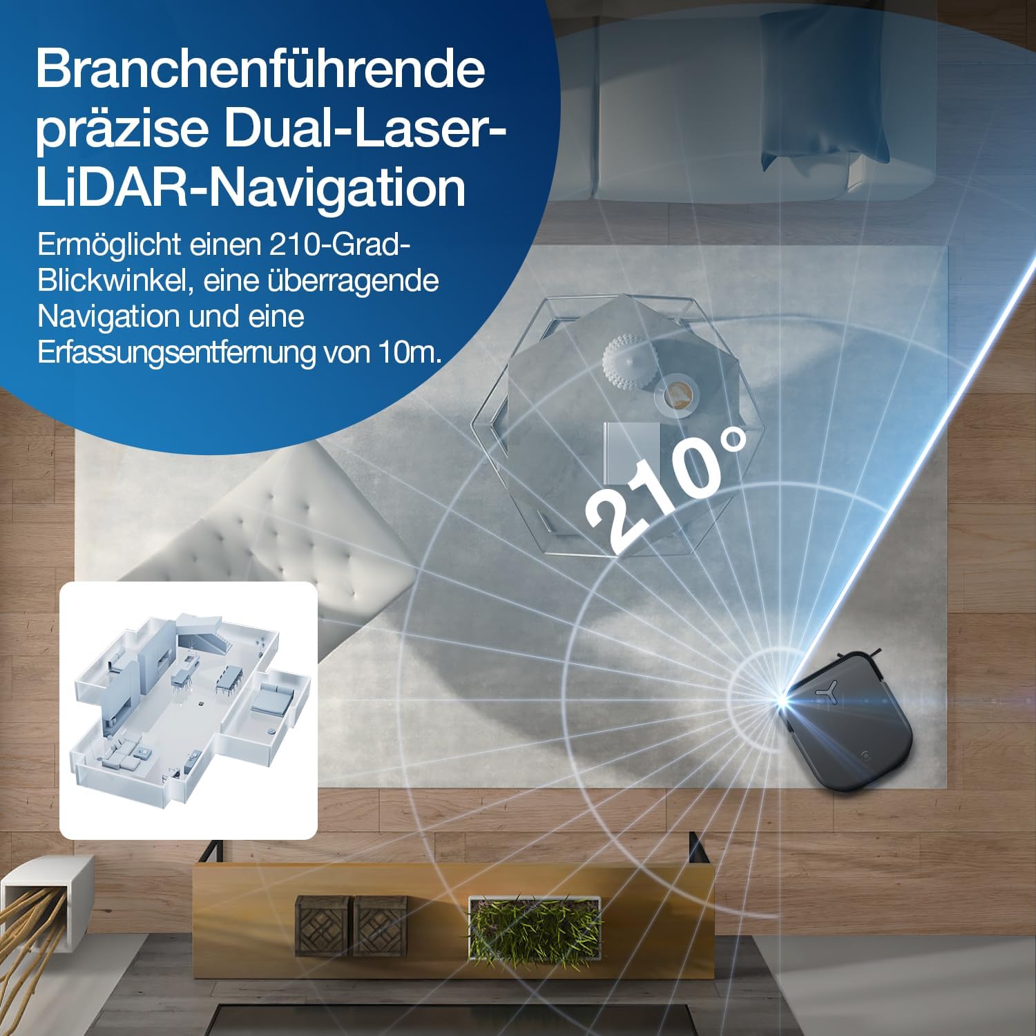ECOVACS DEEBOT X2 Omni Saugroboter mit Wischfunktion Absaugstation 8000 Pa Saugkraft,15mm Mopp-Hebesystem,Selbstreinigend Roboterstaubsauge,Heißwasser-Moppreinigung,KI-gestützte Navigation, YIKO