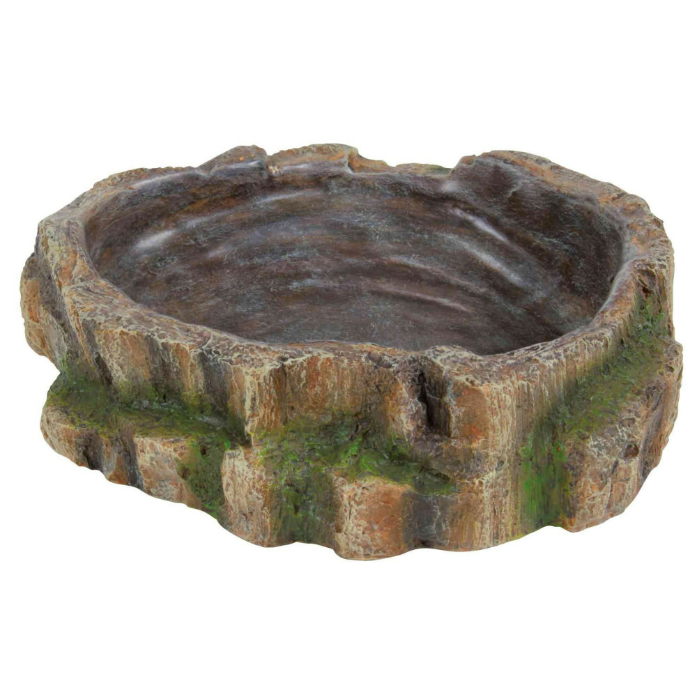 Ecuelle pour eau et nourriture des reptiles. 18 x 4.5 x 17 cm - vivarium t