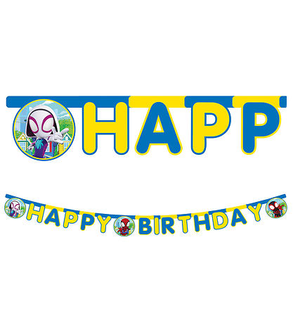 Decorata Party Happy Birthday Banner - Spidey & His Amazing Frie