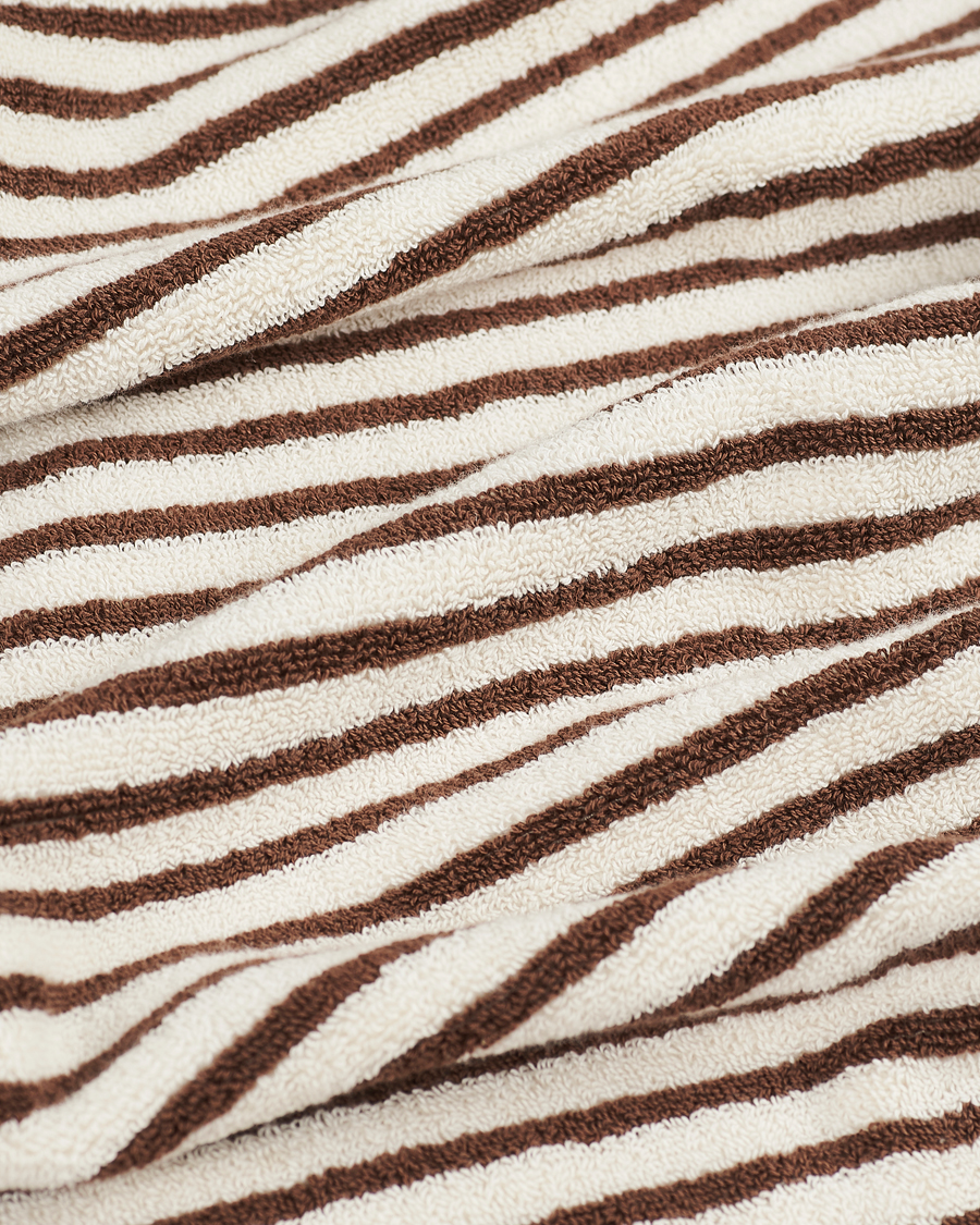 Tekla Organic Terry Bath Towel Kodiak Stripes