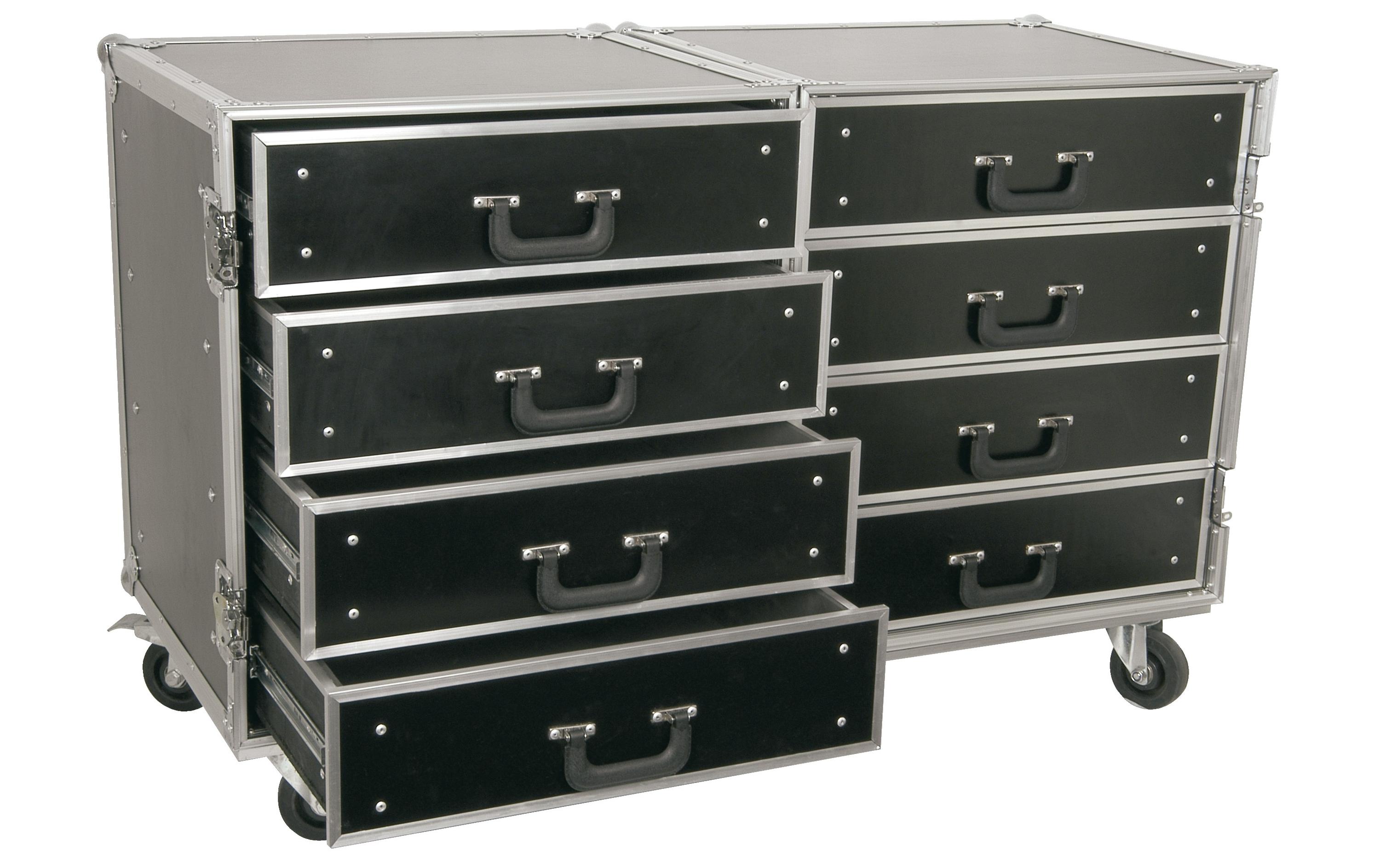 Roadie Flightcase PD-FA4<br>Roadie Flightcase mit 8 Schubladen