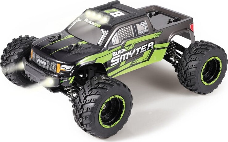 Fjernstyret Monster Truck - Smyter Desert - Grøn - Blackzon - 1:12