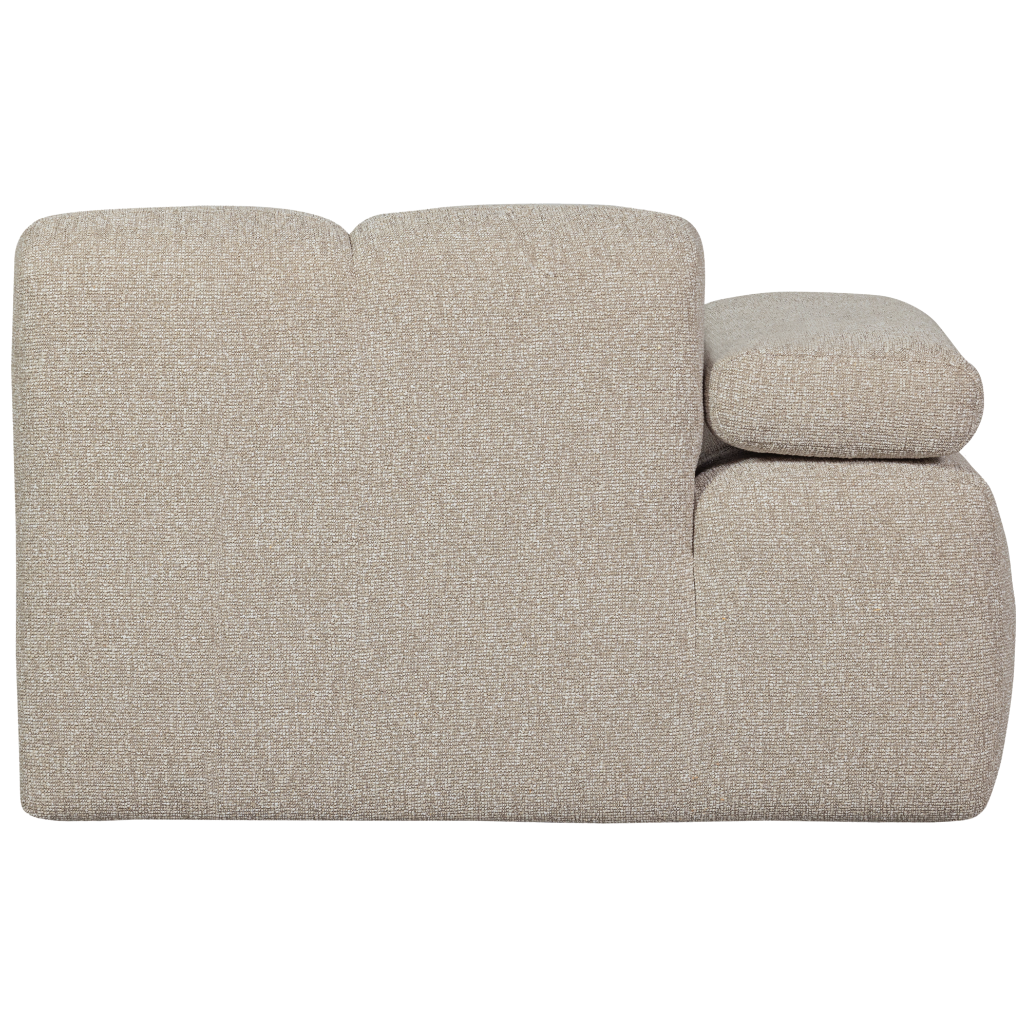1-zits bankje Mojo Mojo 1-zits Bankje met Arm Links - Bouclé - Beige Melange