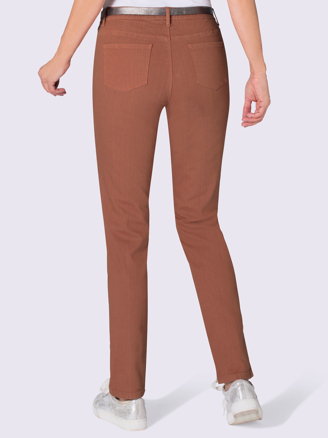 Jean femme coupe skinny 4 poches taille haute