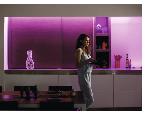 Philips Hue LED Strip Lightstrip Plus Extension RGBW 11,5W 950 lm L 1 m - Compatibel met alle SMART HOME van Hornbach