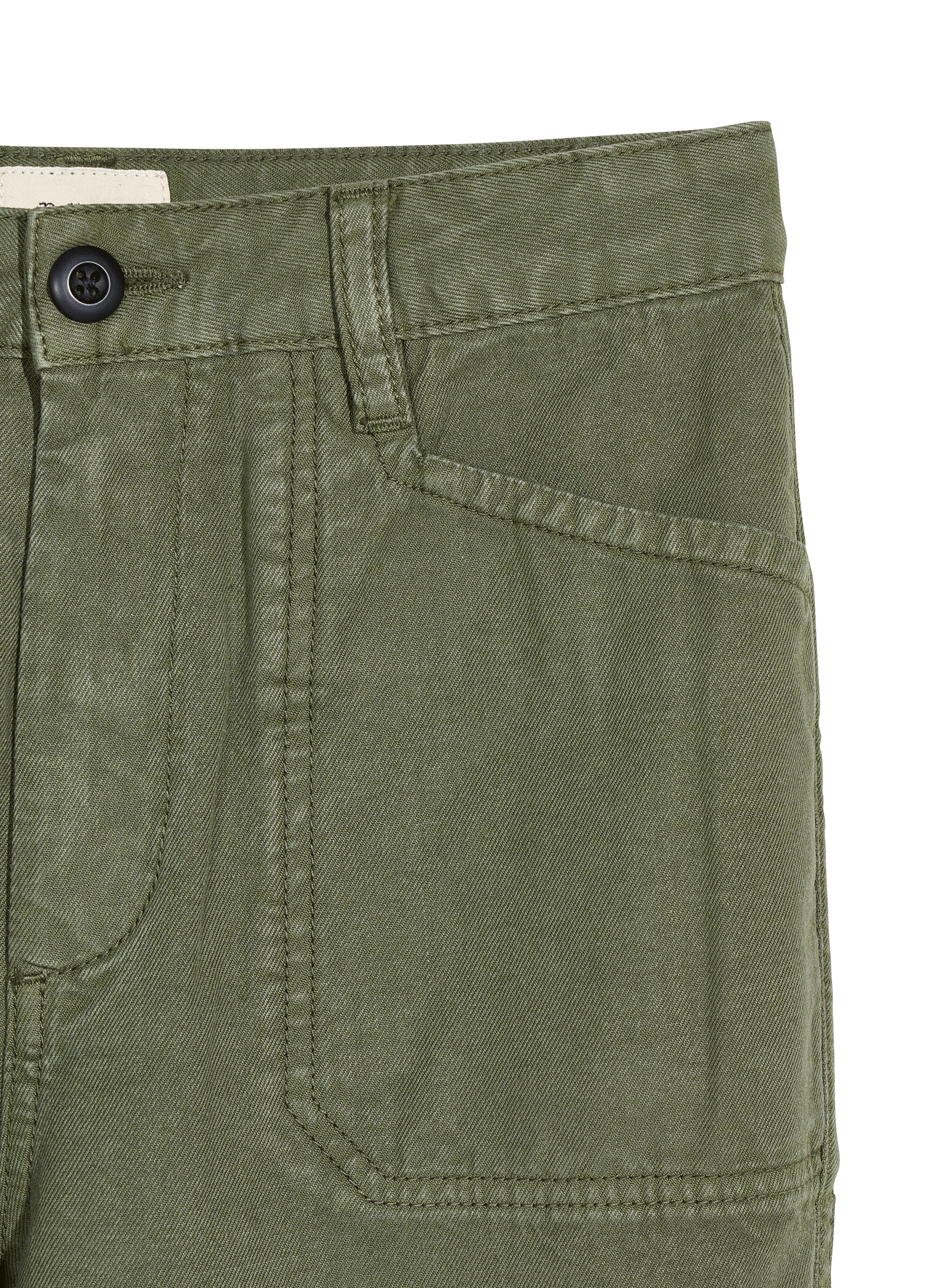 PERRIG - Pantalon droit taille haute | Vert