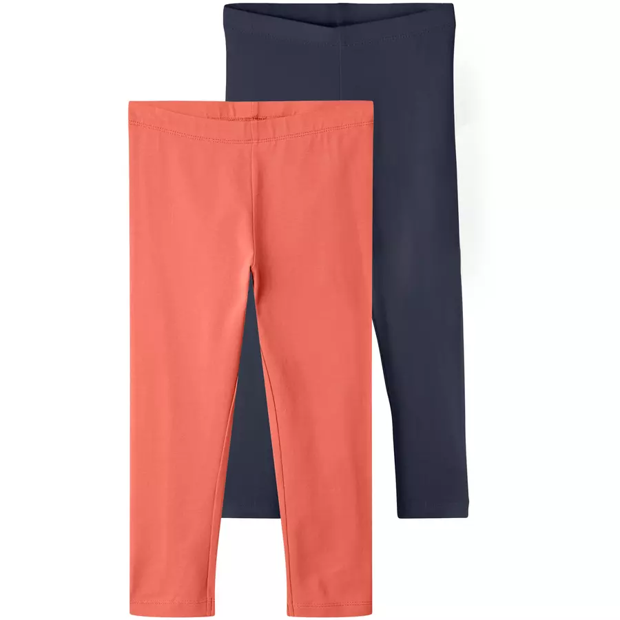 name it Leggings 2er Pack Nkfvivian CoralDark Sapphire