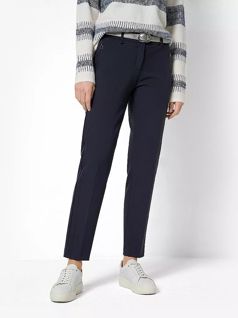 BRAX Businesshose Regular Fit 7/8 MARON S dunkelblau