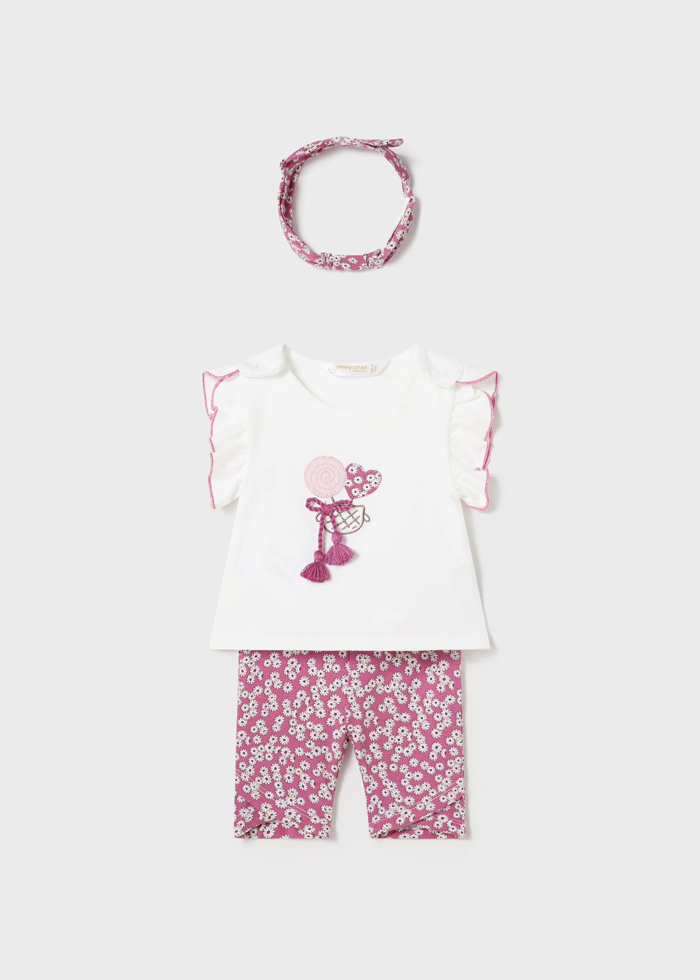 Conjunto de 3 peças Better Cotton para recém-nascidos, camomila