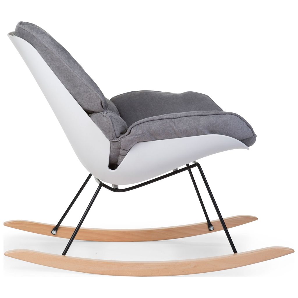 ChildhomeChildhome   Schaukelstuhl Lounge weiss/grau