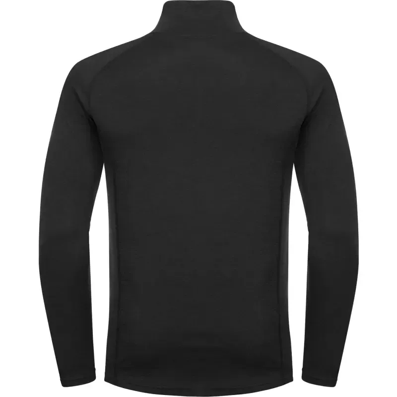 Urberg Men's Merino-Bamboo Base Layer Zip Top Black Beauty
