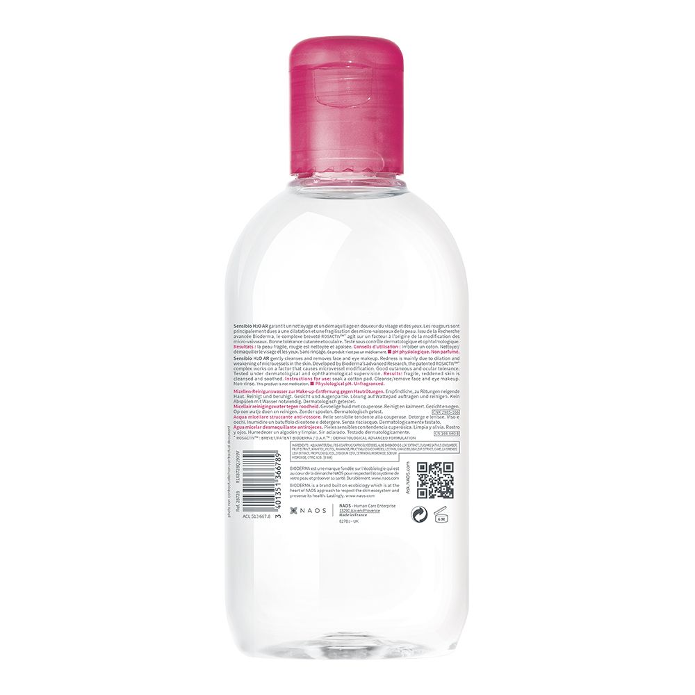 BIODERMA Sensibio H2O AR - Sanft reinigendes Mizellenwasser - Jetzt 25% sparen mit Code 