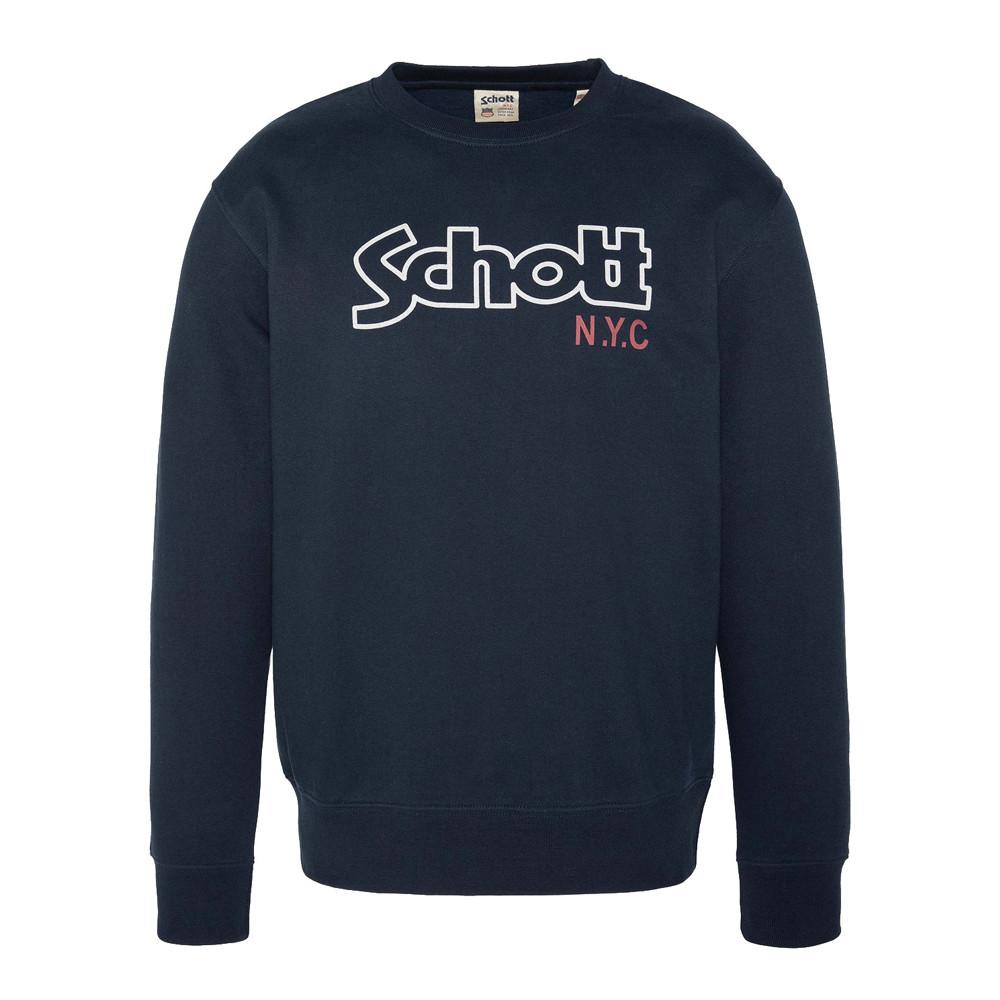Schott Sweat Marine Homme Schott Vintage
