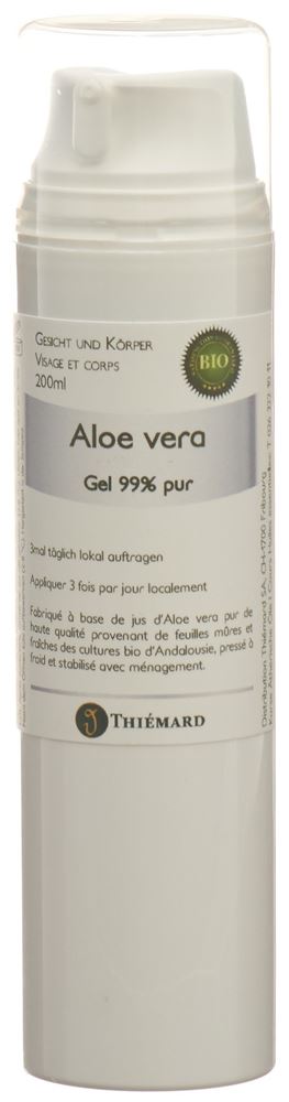 Thiémard Aloevera 99 %<br>200 ml, Gel, Haut pur Bio