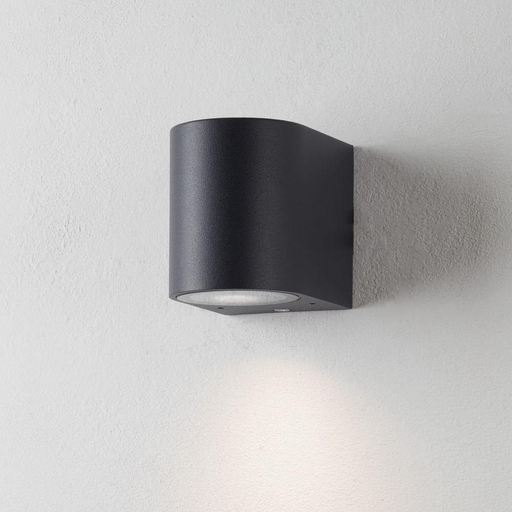famlights | Konrad buitenwandlamp van aluminium in antraciet GU10