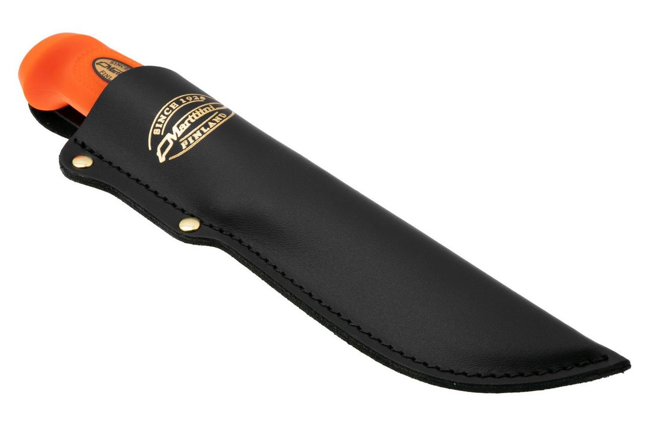 Marttiini Martef Big Game 390024T Stainless, Orange Rubber, vaststaand mes