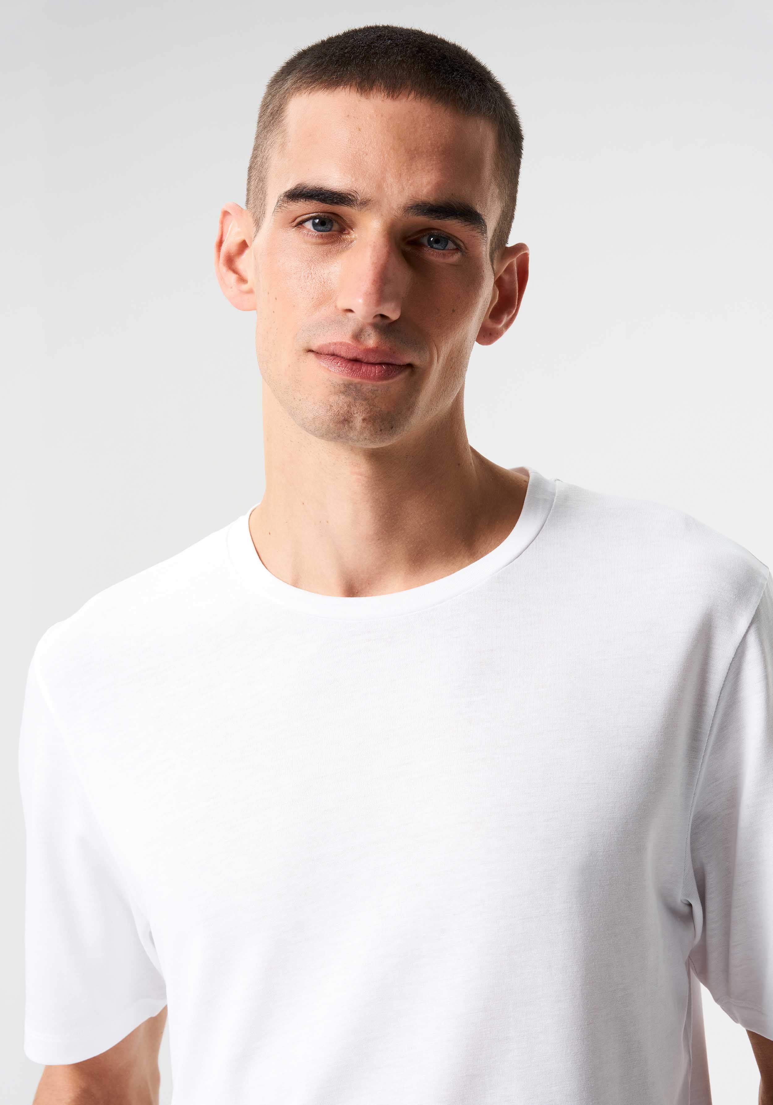 Pinqponq T-Shirt Tencel™ Iconic Wooden White