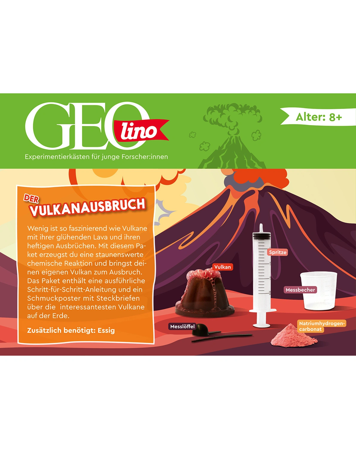 Experimentierkasten GEOLINO - DER VULKANAUSBRUCH