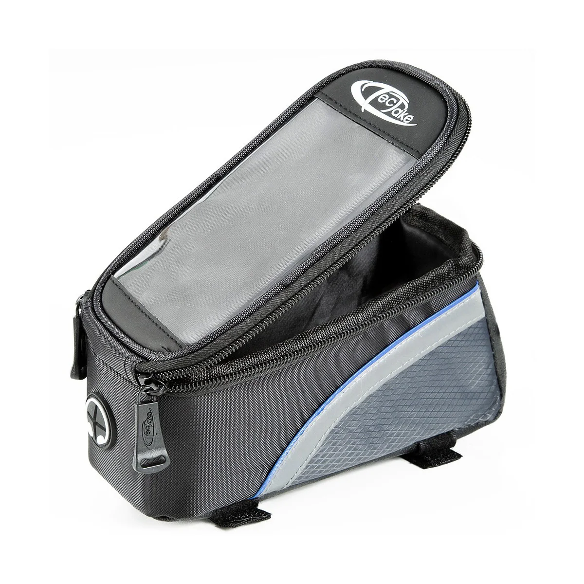 Mobilholder sykkel - 20 x 9,5 x 10 cm,svart/grå/blå