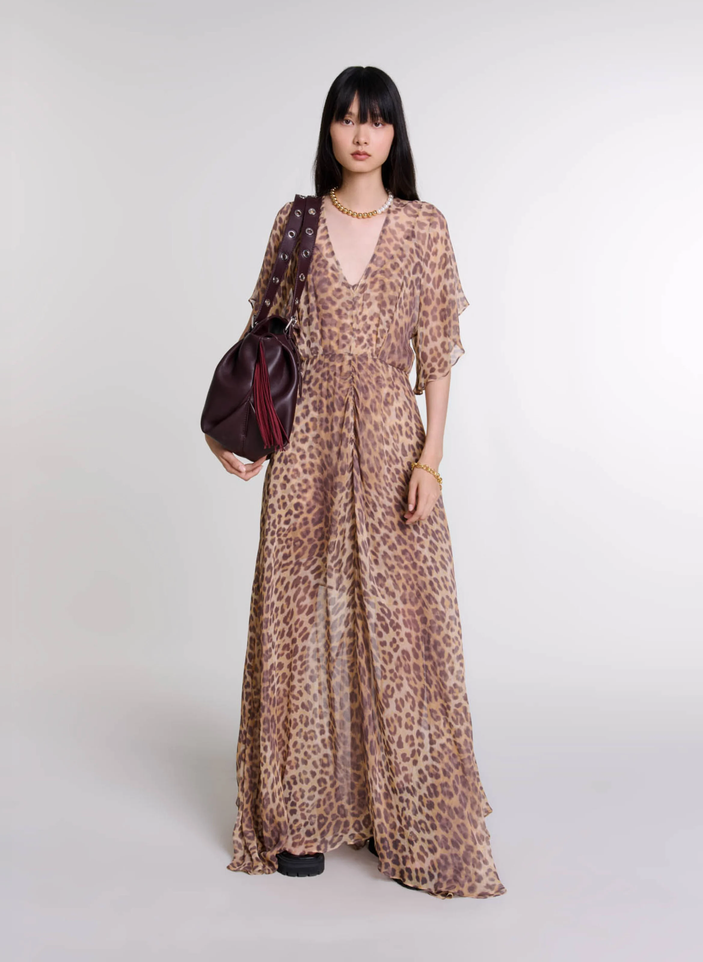 Robe longue imprimé | Multicolore