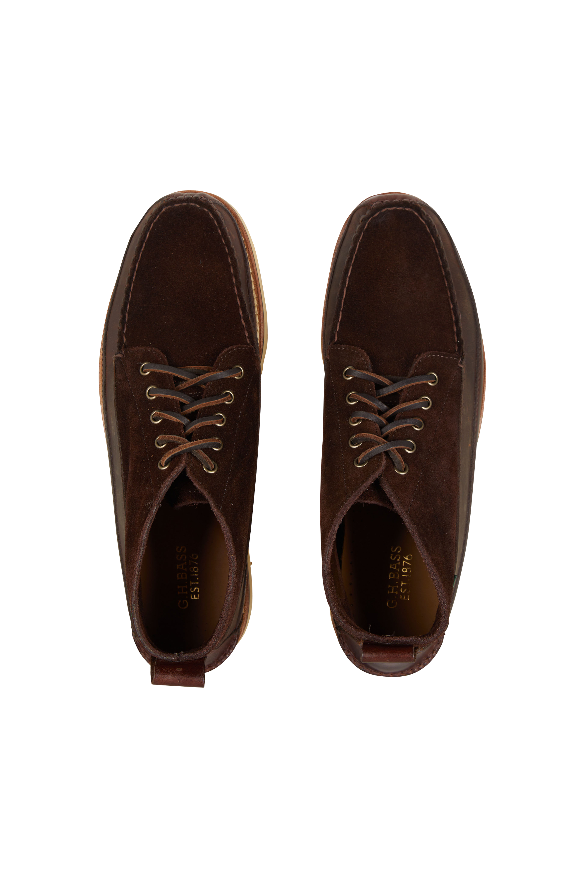 G.H. BASS & CO. Bottes CAMP MOC III RANGER  Marron